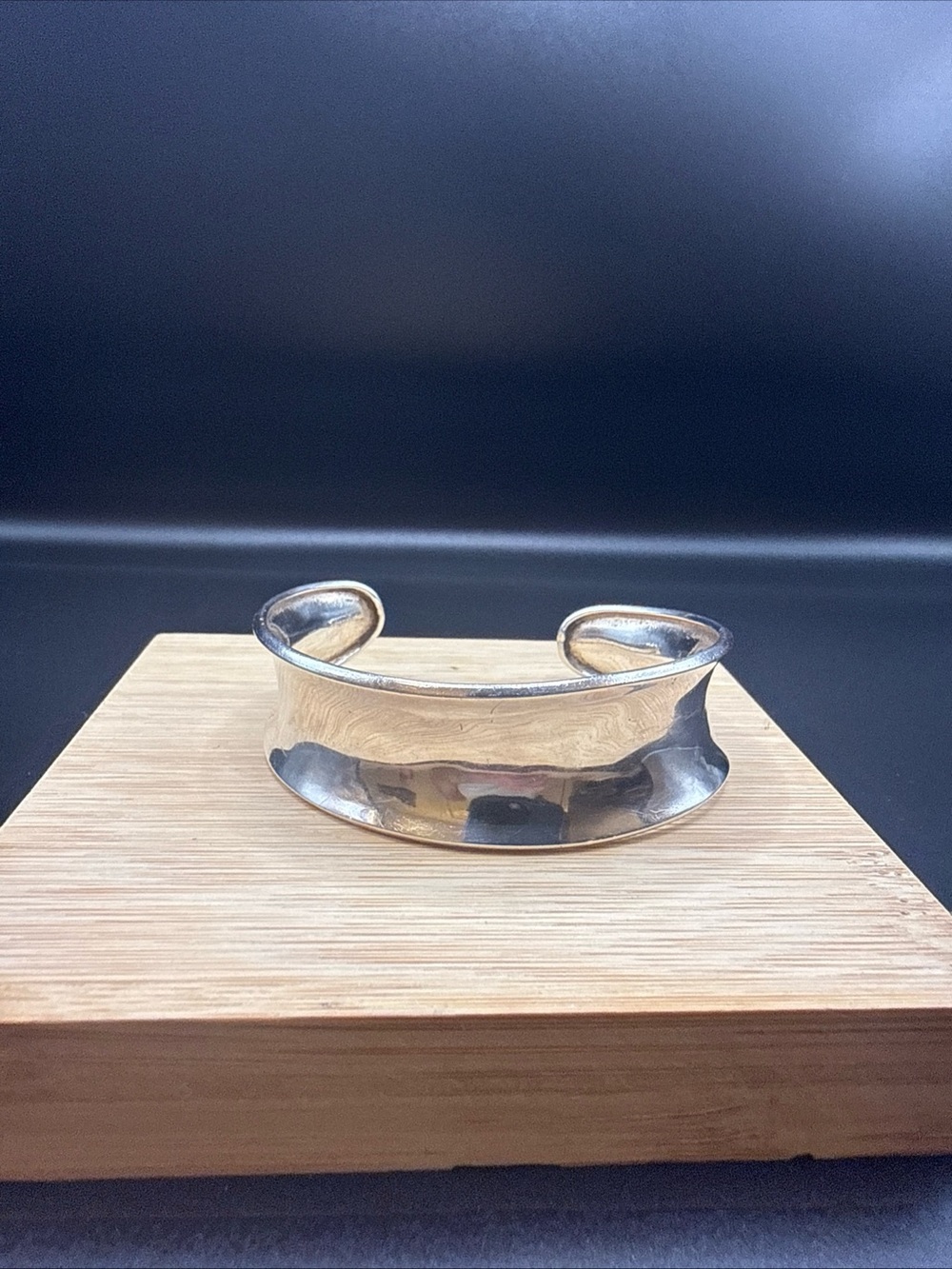Sterling Silver Wide Cuff Bangle Bracelet  Mexico 20g